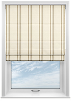 Winnies Stripe, Cashmere - Twist&Fit Roman Blind